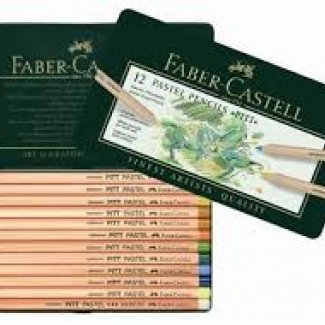 CAIXA LAPIS PITT PASTEL CORES SORTIDAS FABER - CASTEL