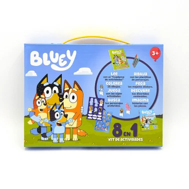 MALA DE ACTIVIDADES E JOGOS 8 EM 1 BLUEY