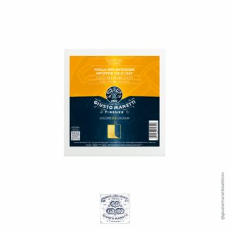 FOLHA DE OURO IMITAÇÃO 14X14CM COR 2,5, 25 FLS