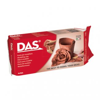PASTA DE MODELAR TERRACOTA 1 KG DAS CLAY