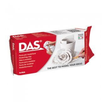 PASTA DE MODELAR BRANCA 1/2 KG DAS CLAY