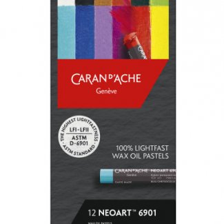 CAIXA 12 PASTEL OLEO NEOART CARAN D`ACHE
