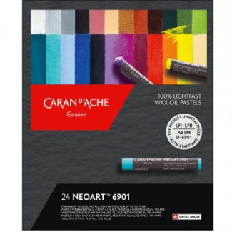 CAIXA 24 PASTEL OLEO NEOART CARAN D`ACHE