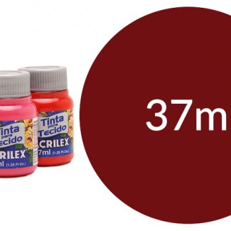 TINTA TECIDO 37ML VERMELHO PROFUNDO ACRILEX 632
