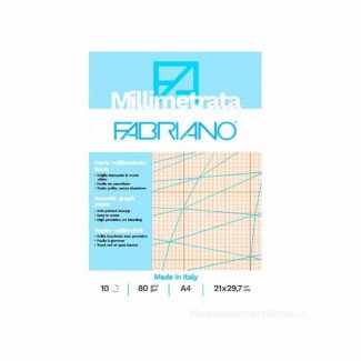 BLOCO PAPEL MILIMETRICO 80 GR A3 10 FLS FABRIANO