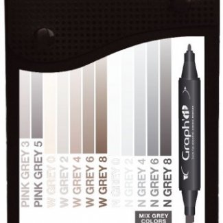 SET DE 12 - GRAPHIT MIX GREYS