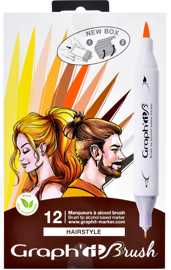 GRAPHIT BRUSH SET DE 12 - HAIRSTYLE