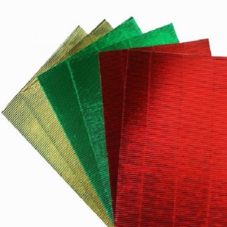CARTAO CANELADO METAL 50X70 VERMELHO