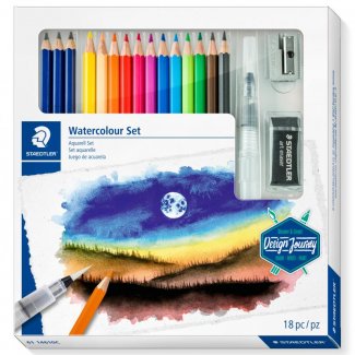 CONJUNTO AGUARELA CAIXA DE CARTAO 18 PEÇAS STAEDTLER