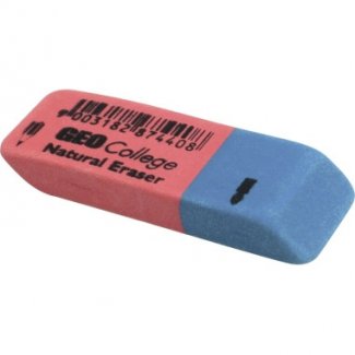 BORRACHA GEO COLLEGE AZUL/VERMELHO