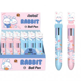 CANETA MULTICOLOR RABBIT FAMILY
