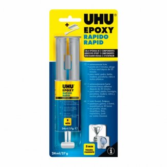 Cola UHU Plus Epoxy Rápida em tubo