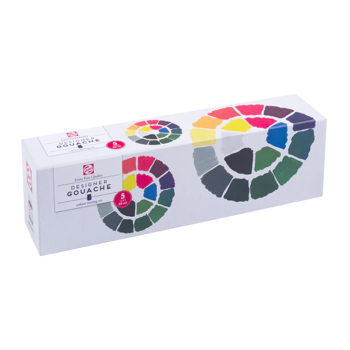 CAIXA DE GUACHE EXTRA FINO TALENS - 5 X 50 ML
