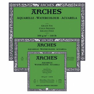 BLOCO AGUARELA ARCHES 300GR 31X41 20FLS GRAO FINO