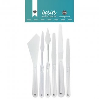 SET ESPATULAS PLASTICAS 18 CM - 6 UNID