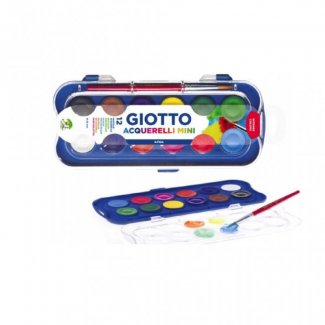 AGUARELA GIOTTO 12 CORES C/PINCEL 23MM