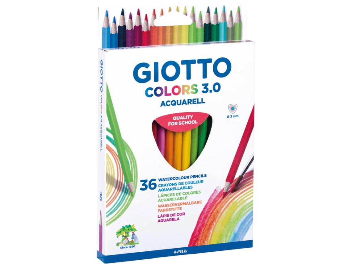 LAPIS ACQUARELL 3.0 GIOTTO 36 CORES