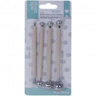 CONJUNTO DE 4 BOLEADORES DUPLOS DE 0,4 a 1,86 CM