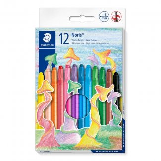 CAIXA LAPIS DE CERA RESISTENTE QUEBRA STAEDTLER 6 MM 12 UNID.