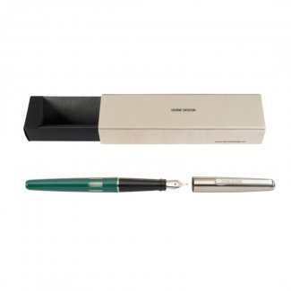 CANETA RETRO TINTEIRO VERDE