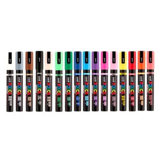 MARCADOR UNI POSCA 5M BRUSH SHAPED VERDE