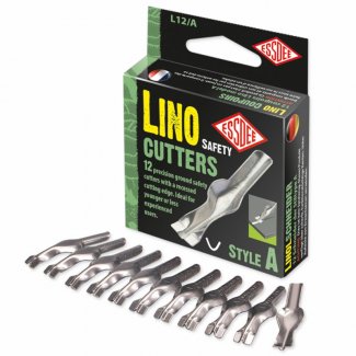CONJUNTO DE 12 PEÇAS DE CORTE PARA LINOLEO + PUNHO
