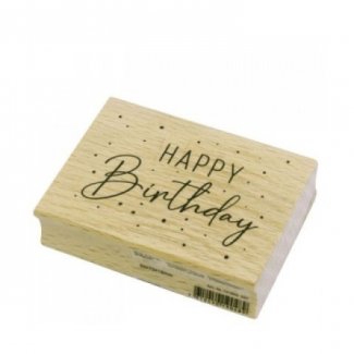 CARIMBO HAPPY BIRTHDAY 70X50X19MM