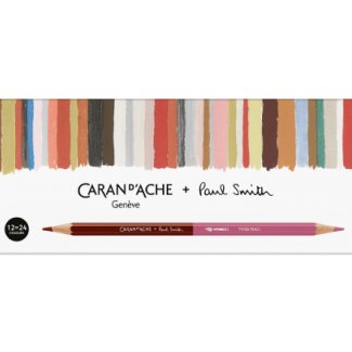 CONJUNTO LAPIS BICOLOR - 24 CORES PAUL SMITH ED.5  CARAN D´ ACHE
