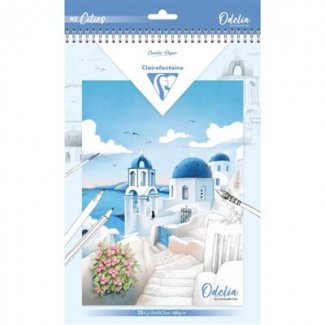 BLOCO COLORIR 6 DESENHOS - CIDADES - A4 250 GR CLAIREFONTAINE