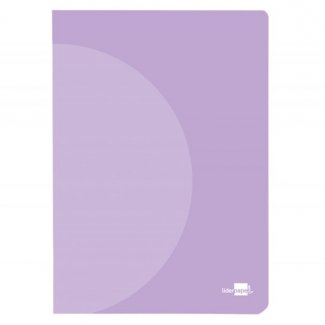 CADERNO AGRAFADO DIN A4 CAPA DE PLASTICO 48FLS 90GR PAUTADO DUPLA MARGEM