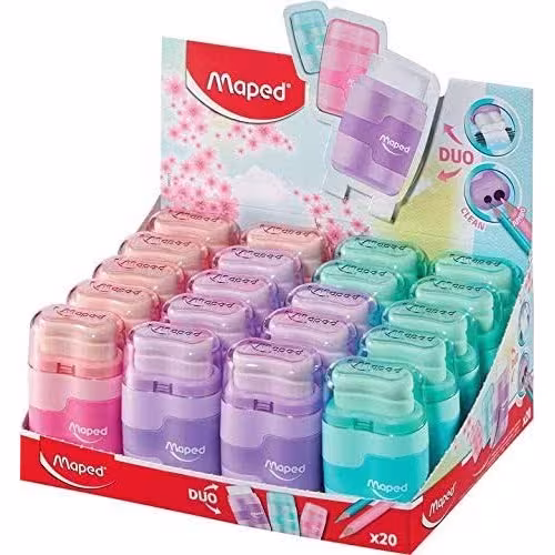 APARA LAPIS CONNECT DUO + BORRACHA MAPED
