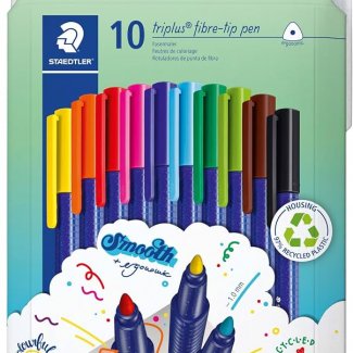 CONJUNTO10 CANETAS DE FELTRO TRIPLUS 1 MM STAEDLER