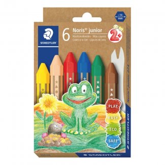 CAIXA LAPIS DE CERA 6 CORES STAEDTLER