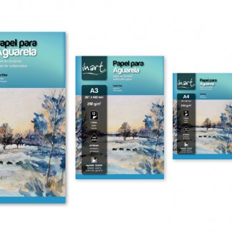 BLOCO AGUARELA INART A3 250 GR 12 FLH