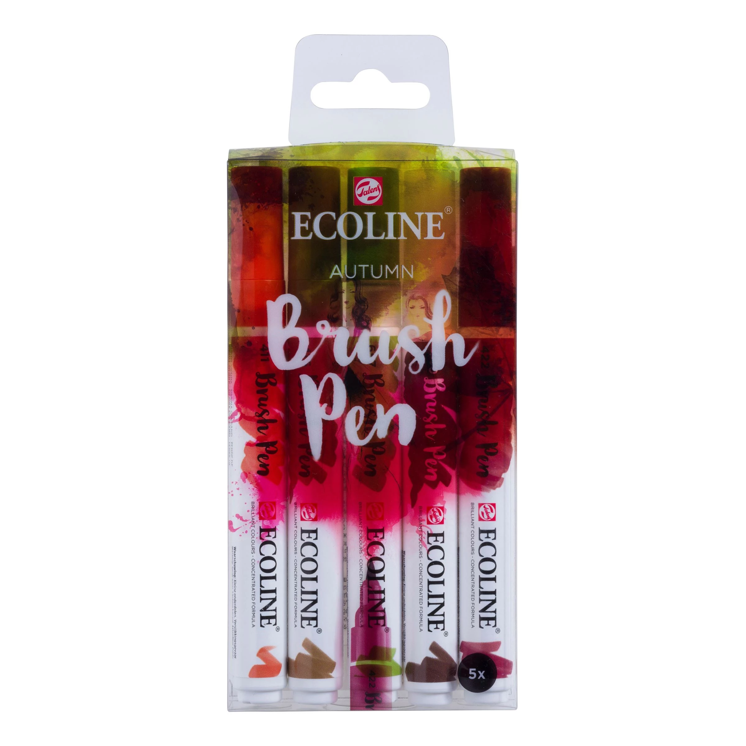 CONJUNTO 5 MARCADORES PINCEL ECOLINE CORES OUTONO