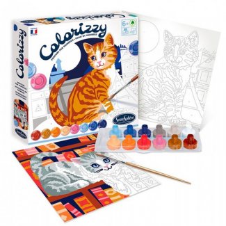 CONJUNTO PINTURA POR NUMEROS SENTOSPHÉRE GATOS