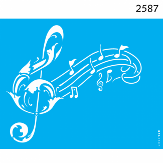 STENCIL OPA 20X25 NOTA MUSICAL