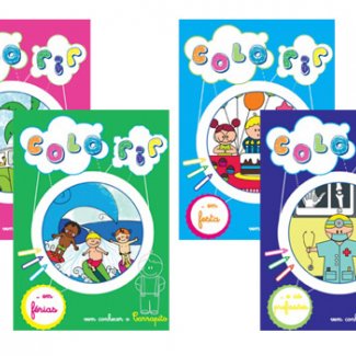 LIVROS DE COLORIR COLEÇÃO CARRAPITO EM VIAGEM