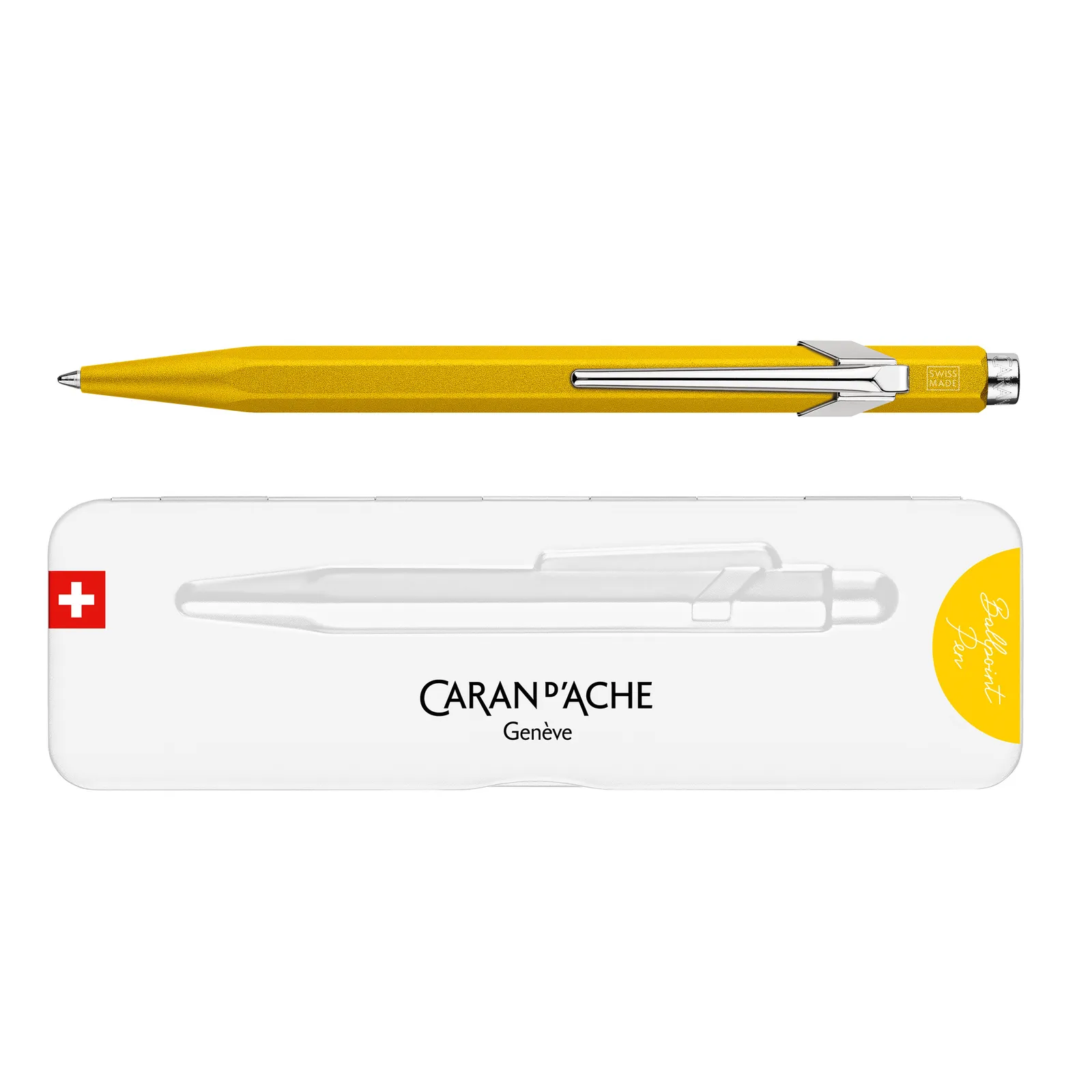 ESFEROGRAFICA CLAIM YOUR STYLE BALLPOINT PEN CARAN D`ACHE AMARELO