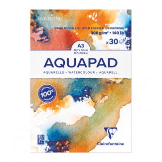 GOLDLINE  AQUA  G.M. FINA  A3 30FLS 300 GR  CLAIREFONTAINE