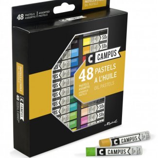 ESTOJO DE CARTAO PASTEL OLEO RAPHAEL 48 CORES SORTIDO