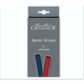 ARTIST STUDIO SOFT PASTELS SET CX 12 CORES  CRETACOLOR