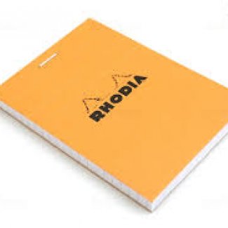 RHODIA BL.BRANCO,A7,80FLS,AGRF.80G,5X5