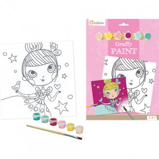 GRAFFY PAINT,PRINCESS,20X20 CM  AVENUE  MANDARINE